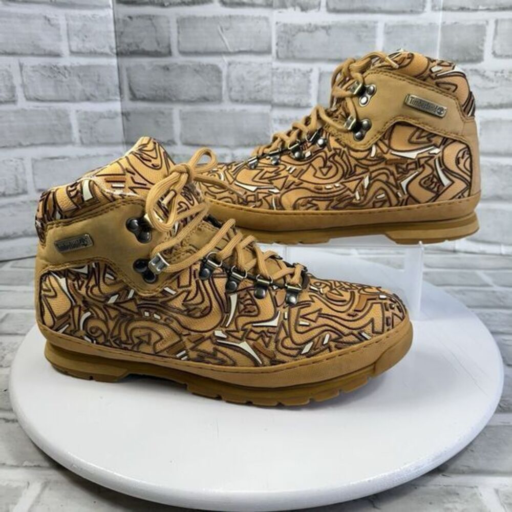 Timberland Ventech III Graffiti Graphic Field Boots Wheat 11.5- Limited Edition